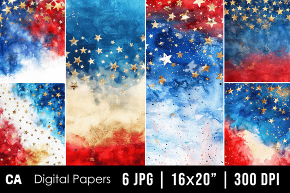 Abstract Watercolor Patriotic Background: Elevating Your Creative Projects