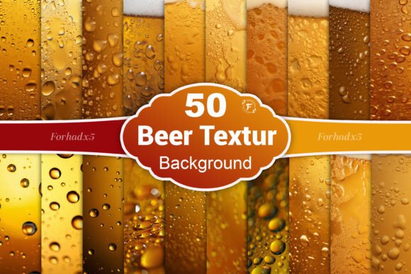 Beer Texture Digital Papers: Bold Backgrounds for Designers