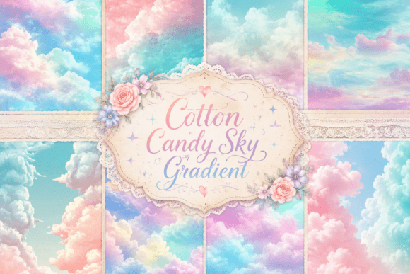 Cotton Candy Sky Gradient: A Dreamy Design Asset for Modern Creators