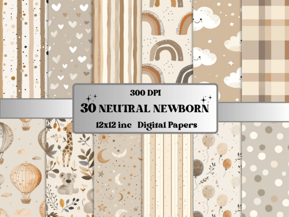 Embracing Bohemian Whimsy: The Neutral Newborn Baby Nursery Paper Pack