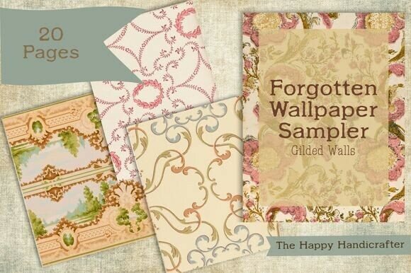 Gilded Walls Damask Papers: Elevating Your Vintage Crafts