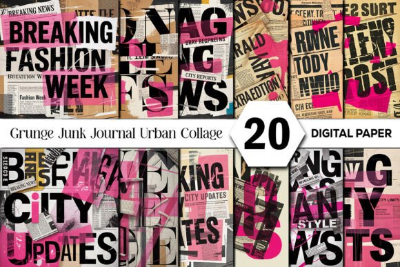 Layered Textures and Bold Typography in Urban Design