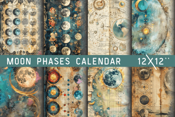 Moon Phases Calendar Junk Journal Paper: A Designer's Guide