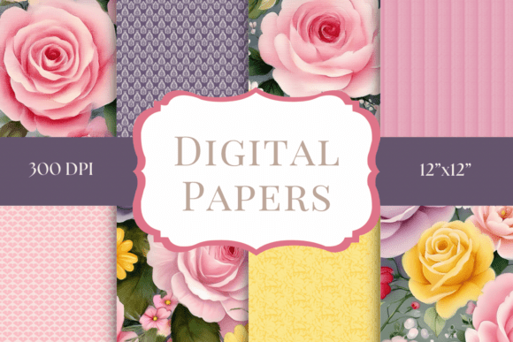 Pink Roses & Soft Lavender Digital Paper: A Designer's Guide