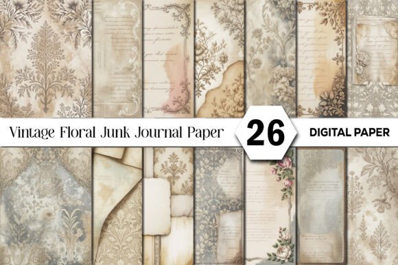 The Enduring Appeal of Vintage Floral Junk Journal Backgrounds