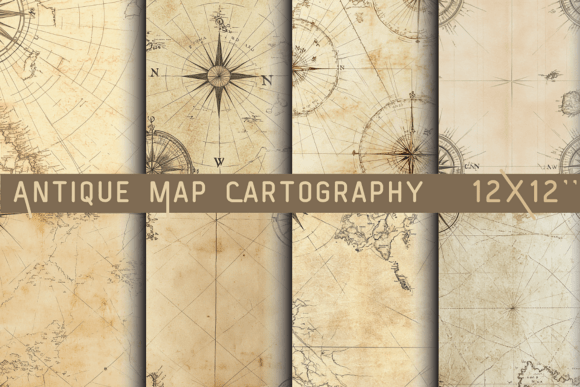 Timeless Elegance for Modern Design: Antique Map Cartography Paper