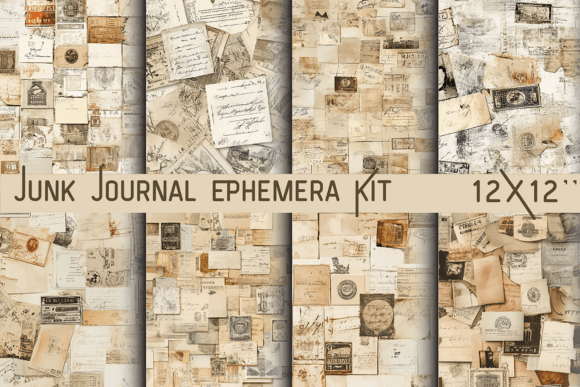 Unleash Authentic Vintage Charm with a Junk Journal Ephemera Kit