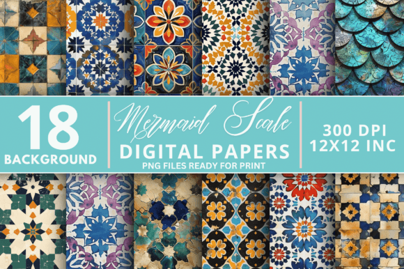 Unleashing Creativity: The Moroccan Tiles Digital Paper Collection