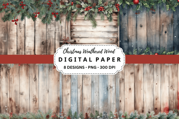 Unlock Rustic Charm with Christmas Weathered Wood Backgrounds