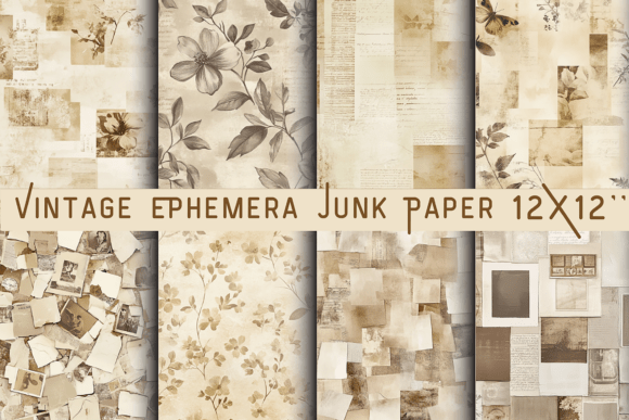 Unlocking Authentic Character with Vintage Ephemera Junk Paper