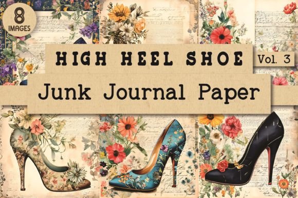 Unveiling High Heel Junk Journal Paper Vol. 3