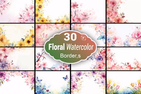 Watercolor Flower Border Background: A Designer’s Guide to Soft Floral Frames